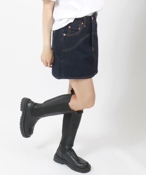 【LEVI'S/リーバイス】ヨーク ウエスタン デニムスカート リーバイス LEVI'S ヨーク ウエスタン デニムスカート （Dark Indigo