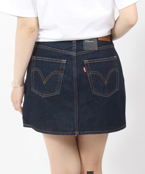 【美品】Levi's カットオフデニムミニスカート 610 USA W33 XL Levi's デニムスカート Levi's（リーバイス）ICON SKIRT WESTERN