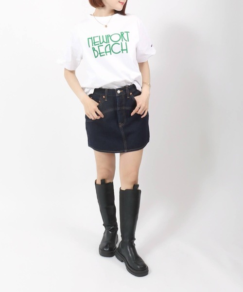 【美品】Levi's カットオフデニムミニスカート 610 USA W33 XL Levi's デニムスカート Levi's（リーバイス）ICON SKIRT WESTERN