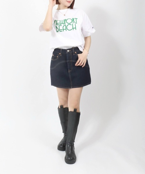 (取寄) リーバイス プレミアム レディース アイコン スカート Levi's Premium women Icon Skirt Bejeweled Levi's（リーバイス） デニムスカート ICON SKIRT WESTERN YOKE