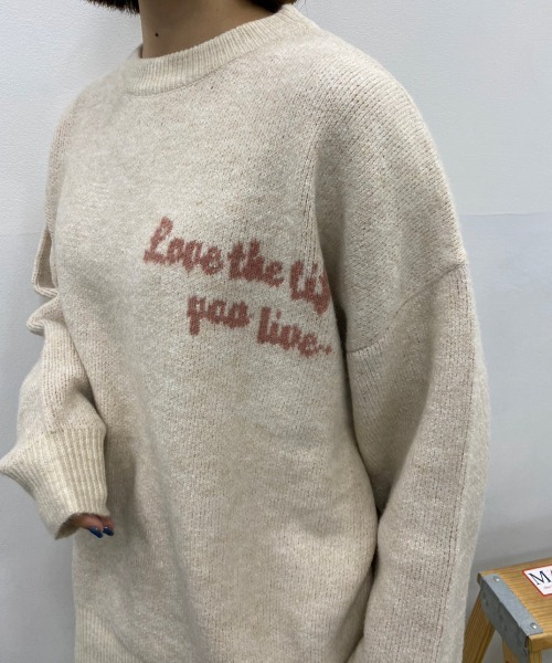 「nemne store」 長袖ニット SMALL ネイビー レディース_画像5