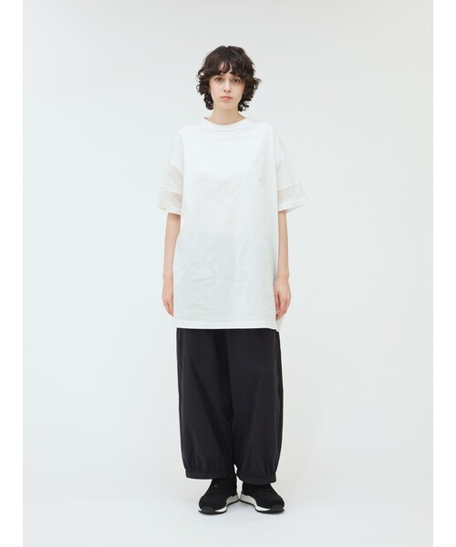 mizuiroind メッシュスリーブ チュニック ワンピース 2024 近年 mizuiroind ワンピース mizuiro ind メッシュスリーブチュニック