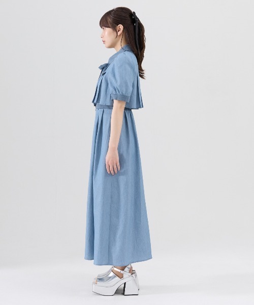 Tシャツワンピース バイカラー ショート丈切り替えワンピ4061306 柄切替バイカラーシャツワンピ | outlet | axes femme online shop
