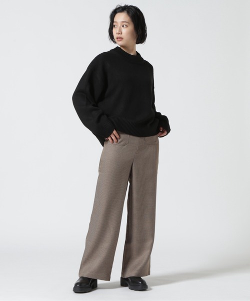 「DETAILS」 長袖ニット F ベージュ レディース_画像2