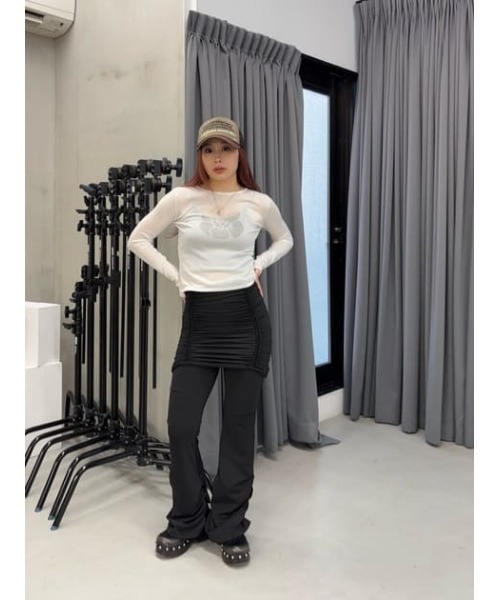 LAGUA GEM（ラグアジェム） パンツ EASY 2PIECE フレアパンツ