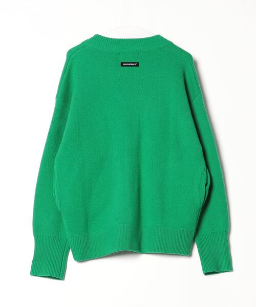 「MASONPRINCE」 ニットカーディガン X-SMALL グリーン メンズ_画像2