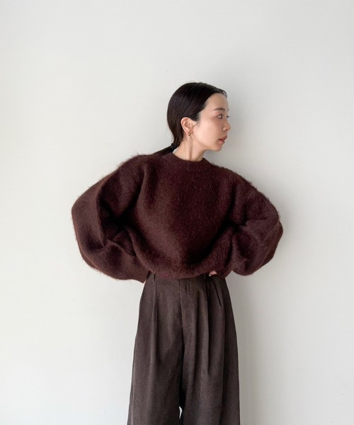 ニット セーター ヘアリーショートニット レディース : ZOZOTOWN Yahoo