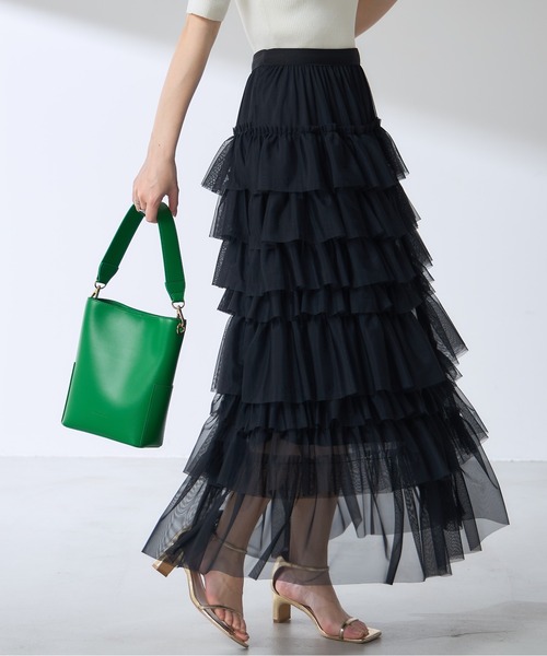 &. NOSTALGIA（ノスタルジア） スカート 「ZOZO限定」ティアードフリル