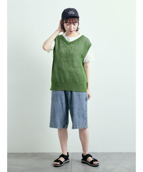 ベスト ジレ MESH KNIT VEST レディース ベスト ジレ Mesh Knit Vest / メッシュニットベスト レディース