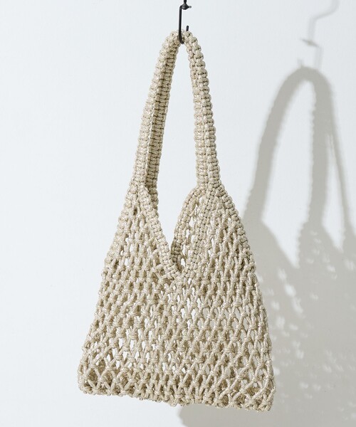 【美品】ザバグマティ　かごバック The Bagmati（ザバグマティ） かごバッグ カゴバッグ ラメメッシュ