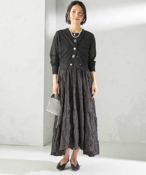 TORRAZZODONNA ブラックノースリーブ Torrazzo Donna（トラッゾドンナ） ワンピース TORRAZZO DONNA