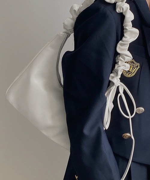 NuNuNa ショルダーバッグ バッグ 「NuNuNa」2WAYリボンギャザー