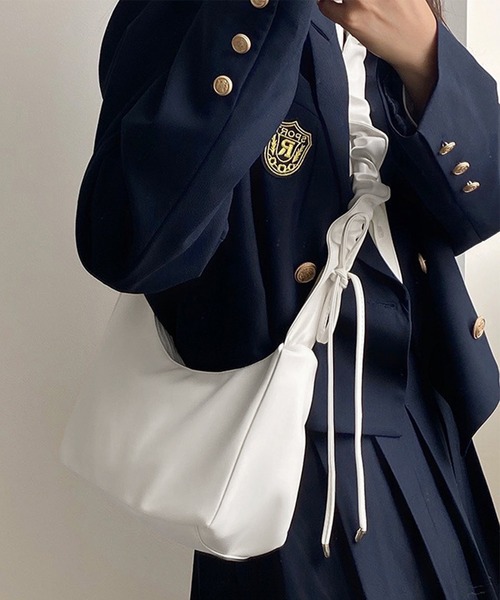 NuNuNa ショルダーバッグ バッグ 「NuNuNa」2WAYリボンギャザー