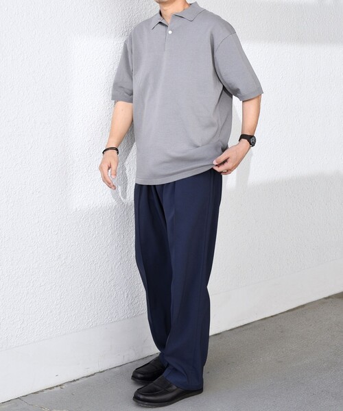 「SHIPS any」 半袖ポロシャツ X-LARGE ネイビー メンズ_画像3