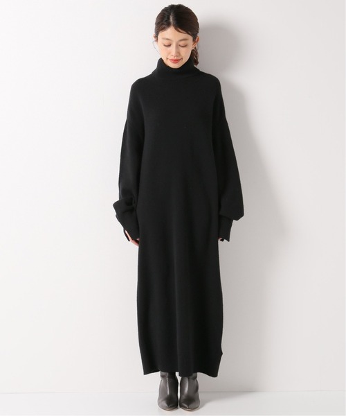 【新品】plage ブラック ロングニットワンピース plage（プラージュ） ニットワンピース - ベージュ レディース