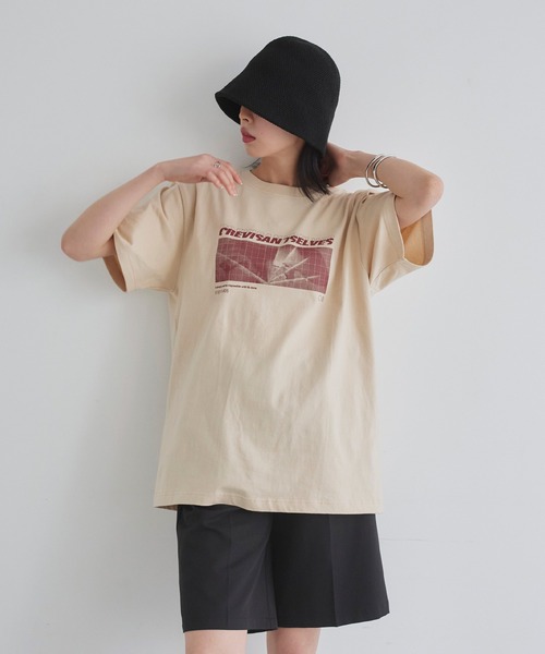 「LIAN」 半袖Tシャツ 1 グレー レディース