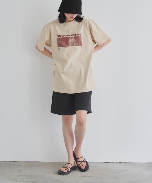 「LIAN」 半袖Tシャツ 1 グレー レディース