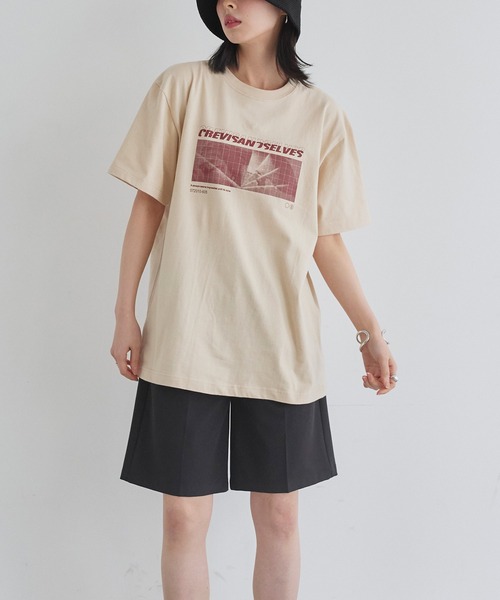 「LIAN」 半袖Tシャツ 1 グレー レディース
