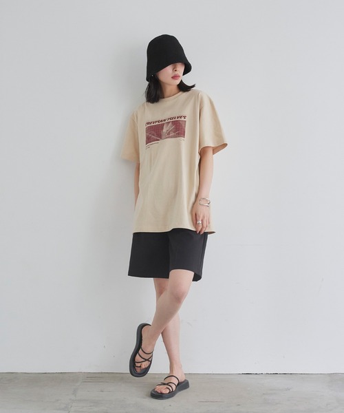 「LIAN」 半袖Tシャツ 1 グレー レディース