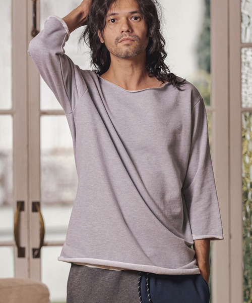 CAMBIO七分袖カットソー CAMBIO 「CAMBIO」 7分袖Tシャツ S グレー メンズ : ZOZOTOWN