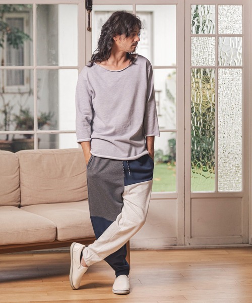 CAMBIO七分袖カットソー CAMBIO 「CAMBIO」 7分袖Tシャツ S グレー メンズ : ZOZOTOWN