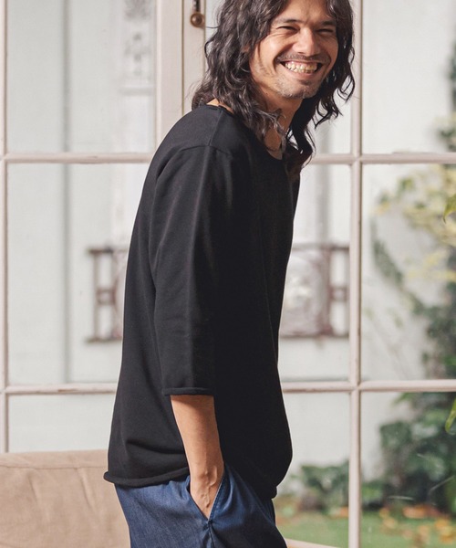 CAMBIO七分袖カットソー CAMBIO 「CAMBIO」 7分袖Tシャツ S グレー メンズ : ZOZOTOWN