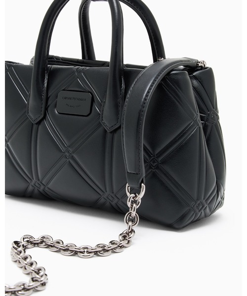 EMPORIO ARMANI ボディーバッグ　ブラック　【美品】ブラック　レザー EA7 エンポリオアルマーニ EMPORIO ARMANI バッグ ショルダーバッグ