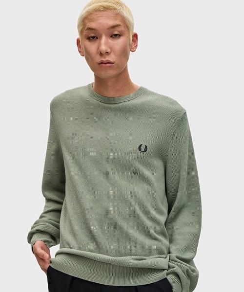 フレッドペリー ピケ　セーター　uk10 FRED PERRY - フレッドペリー ピケ セーター uk10の通販 by Mut