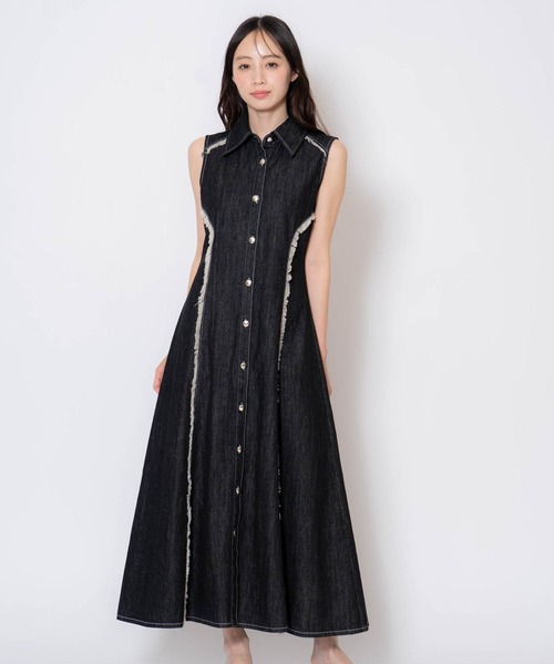 Noela ワンピース フリンジデニムワンピース : ZOZOTOWN Yahoo