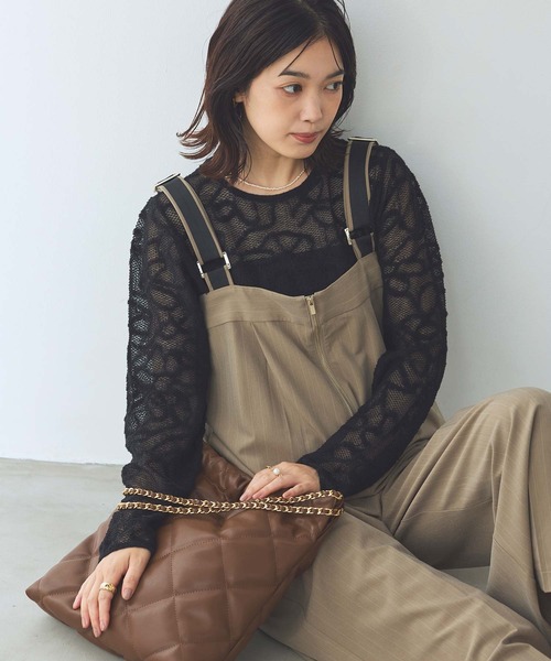 Torrazzo Donna ニット セーター ジャガードレースクルーネック