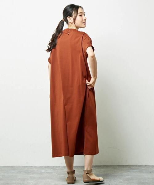 「MELROSE claire」 半袖ワンピース FREE グリーン レディース_画像5