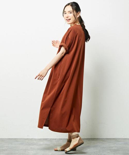 「MELROSE claire」 半袖ワンピース FREE グリーン レディース_画像6