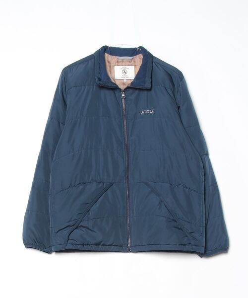 【美品】AIGLE ダウンジャケット ネイビーM AIGLE（エーグル） ダウンジャケット M ネイビー レディース