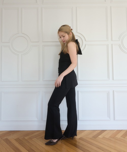 smyeon レイヤードフレアパンツ Smyeon パンツ Layered flare pants/レイヤードフレアパンツ