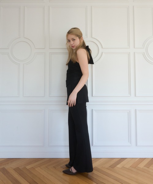Smyeon パンツ Layered flare pants/レイヤードフレアパンツ