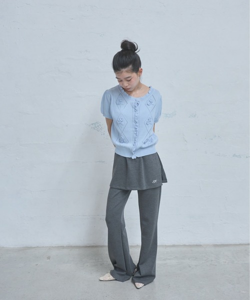 パンツ Layered flare pants/レイヤードフレアパンツ レディース | Smyeon | 04