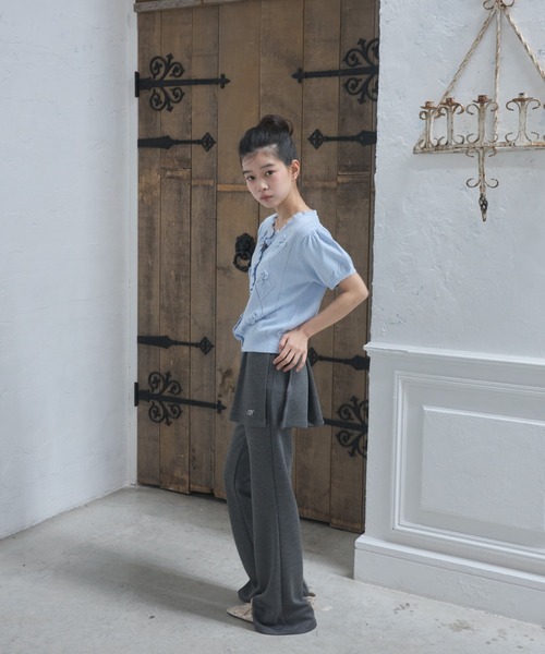 Smyeon パンツ Layered flare pants/レイヤードフレアパンツ