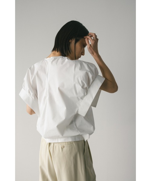 「STYLEMIXER」 半袖ブラウス FREE サックスブルー レディース_画像3