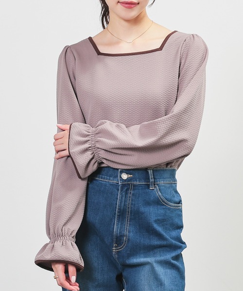 Honeys（ハニーズ） tシャツ スクエアネックトップス レディース