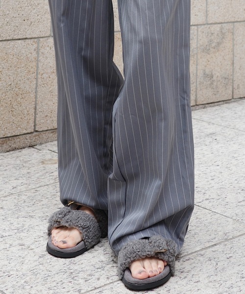 サンダル ダブルベルトボアサンダル レディース : ZOZOTOWN Yahoo!店