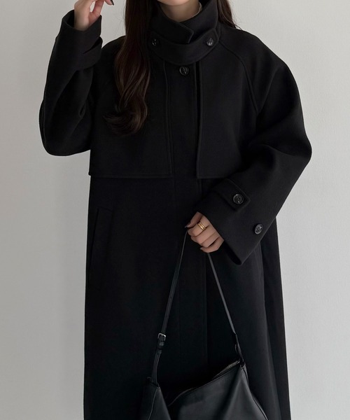 callautia（カラウティア） ステンカラーコート コート 2wayカラー