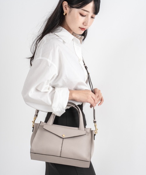 新品同様 LORISTELLA ロリステッラ MURIEL TOTE 2WAY レザー ショルダーバッグ ハンドバッグ グレー  レディース 古着 中古 USED 新品同様 LORISTELLA ロリステッラ MURIEL TOTE 2WAY レザー