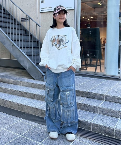 MAHF トレーナー M2581 マウスプリントトレーナー(M 杢グレー): トップス - RNA ONLINE