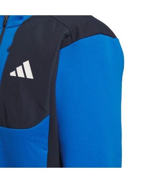 adidas フード付きジャケットウェア黒/青 adidas（アディダス） コート ジャケット アディダスアダプテーション