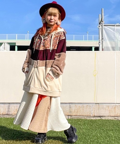 セール⚫︎MARNI⚫︎パッチワークプリーツスカート 14Y チャイハネ（CAYHANE） スカート 「チャイハネ」マロンナパッチワーク