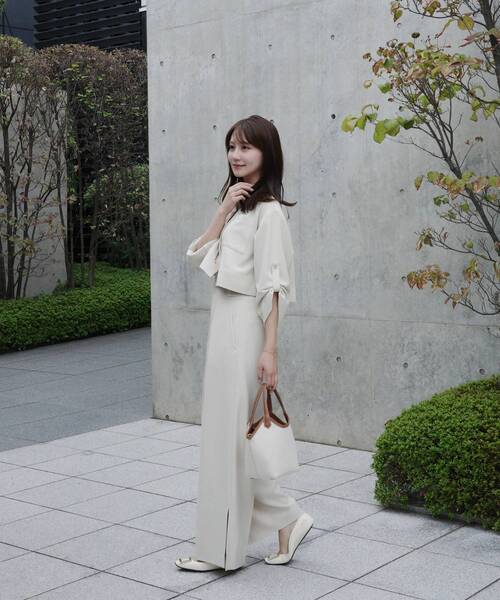 clore+ レディワークシャツ cle blatt ブラウス シャツ クロップドワークシャツ レディース