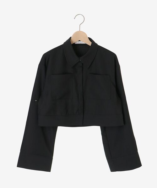 cle blatt ブラウス シャツ クロップドワークシャツ レディース 