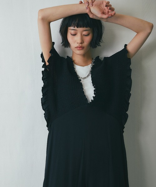 ブラック オールインワン フリーサイズ BLK White Mountaineering｜ストレッチオーバーオール