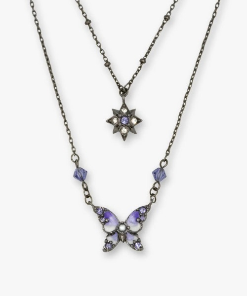 ANNA SUI（アナスイ） ネックレス 蝶・星モチーフ 2点セットネックレス