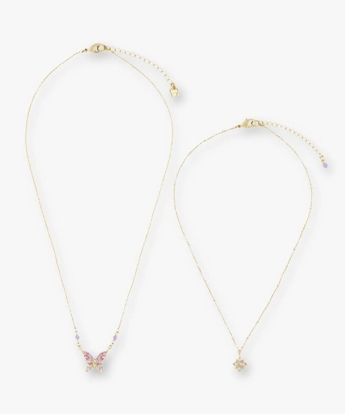 ANNA SUI（アナスイ） ネックレス 蝶・星モチーフ 2点セットネックレス